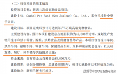宠物行业送近10亿大项目乖宝宠物出海建高端食物